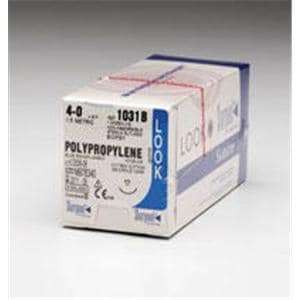 Sharpoint Suture 10-0 2" Polypropylene Monofilament DRM5/DRM5 Blue 12/Bx