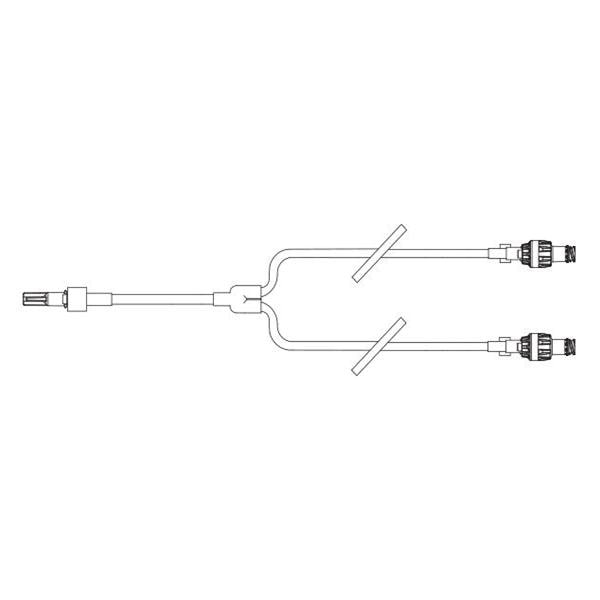 One-Link IV Extension Set Needleless 6.3" Y-Type Male Luer Lock Adapter 200/Ca