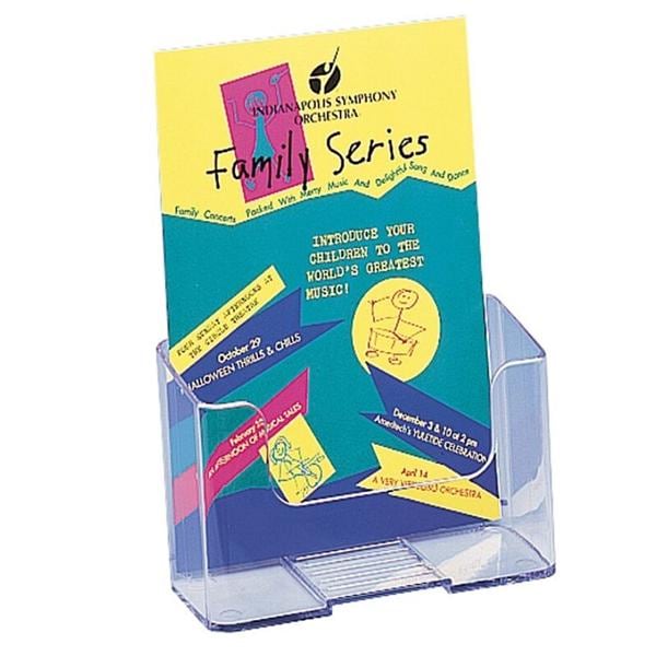 Literature Holder Booklet Size 7.75 in x 6.5 in x 3.25 in Clear Ea