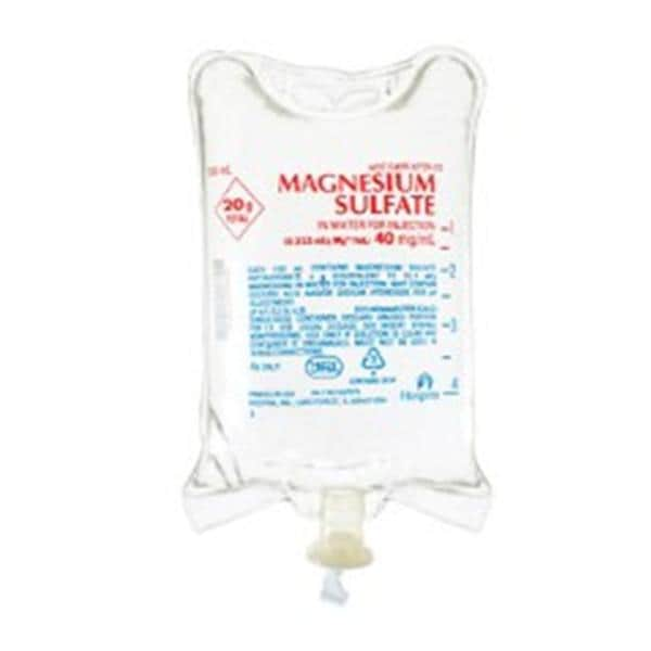 Magnesium Sulfate in Water Injection 40mg/mL 20gm Bag 500mL 24/Ca