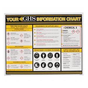 GHS Information GHS Reference Center 24x18" Educational Chart Ea