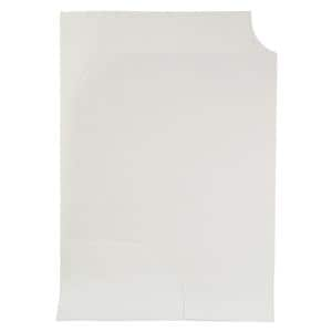 Exam Cape 30 in x 21 in White Tissue / Poly / Tissue Disposable 100/Ca