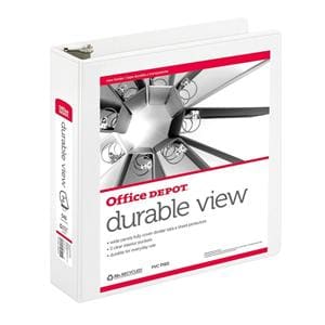 Durable View Slant-Ring Binder 2 in Rings White Ea