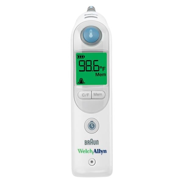 Braun ThermoScan Pro 6000 Thermometer Reusable Dual Scale Tympanic Probe 2AA Ea