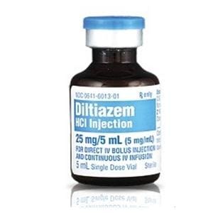 Diltiazem HCl Injection 5mg/mL SDV 5mL 10/Package