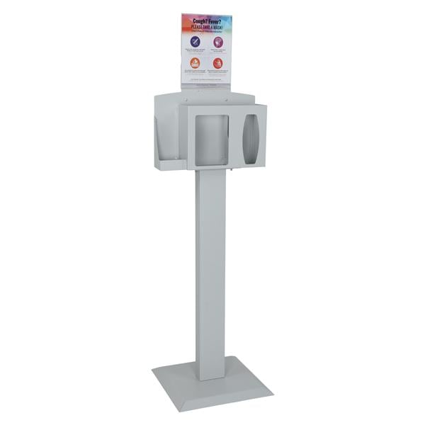 Cover Your Cough Compliance Dispenser Quartz Beige Powder-Coated Steel Ea