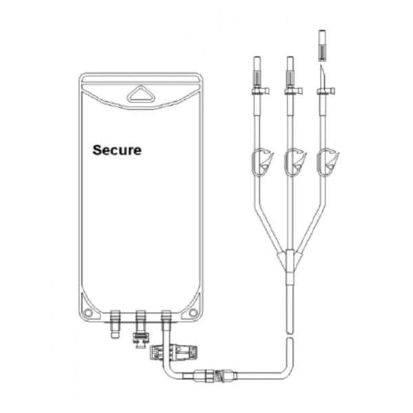 IV Solution Container Gravity/2 Vented Legs 1000mL 50/Ca