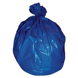 Bag Trash 20-30gal HDPE 14mic Cordless Closure 31x43" Blue Coreless Roll 250/Ca