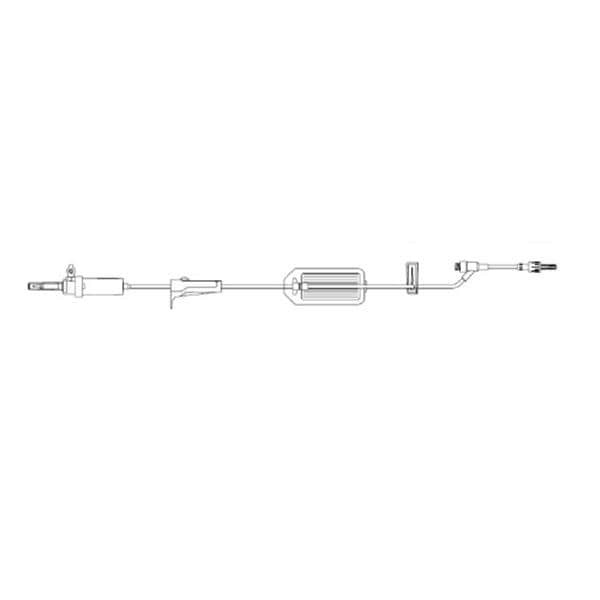 IV Administration Set Needleless Y Injection Site 105" 20 Drop/mL 18mL 50/Ca