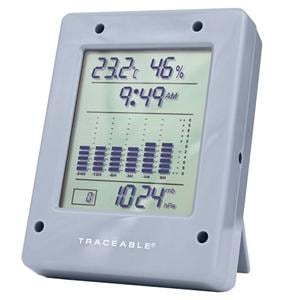 Traceable Monitoring Barometer ABS Plastic 0 to 55C/5 to 95% Ea