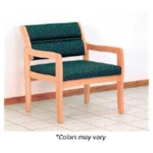 Dakota Wave Guest Chair Black/Mahogany Mahogany Ea