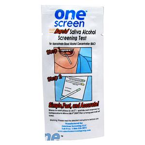 Onescreen Alcoscreen Alcohol Test Kit Forensic Use Only 25/Bx