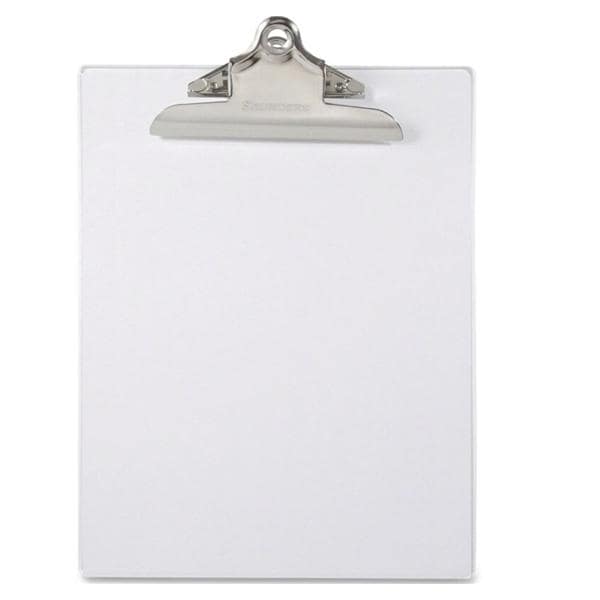 Transparent Clipboard High Capacity Clip 1 in Capacity Plastic Ea