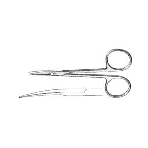 Iris Scissors Curved 4-5/8" Stainless Steel Ea