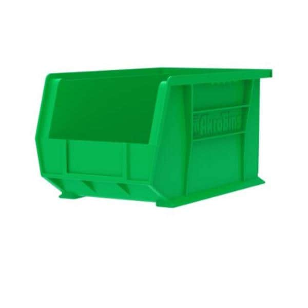 AkroBins Storage Bin Green Polymer With Label Holder 18x8-1/4x9" 6/Ca