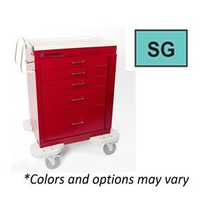 Classic Emergency Cart 39-3/4x25x32" (5) Drawer Key Lock