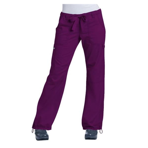 Scrub Pant 6 Pockets Small Merlot Womens Ea