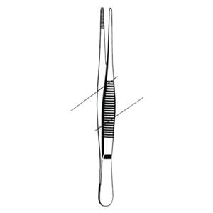 Econo Dressing Forcep Straight 5-1/2" Stainless Steel Sterile 25/Bx