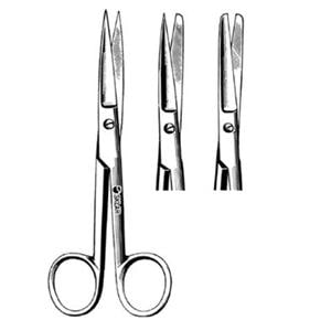 Econo Operating Scissors Straight 6-1/2" Stainless Steel Sterile Disp 50/Bx