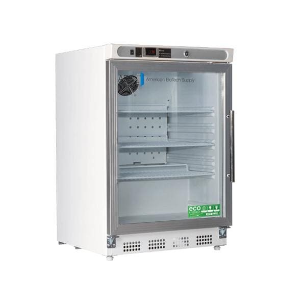 Premier Laboratory Refrigerator 4.6 Cu Ft Glass Door 2 to 8C Ea