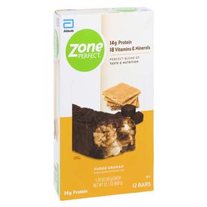 Zone Perfect Nutrition Bar Fudge Graham Box 12/Bx, 3 BX/CA