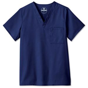 Fundamentals Scrub Shirt V-Neck Short Sleeves 2X Large New Navy Unisex Ea