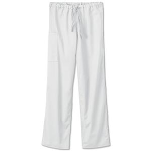 Fundamentals Scrub Pant 2 Pockets 4X Large White Unisex Ea