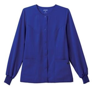 Jockey Warm-Up Jacket 2 Pockets Long Sleeves / Knit Cuff Small GlxyBlu Womens Ea