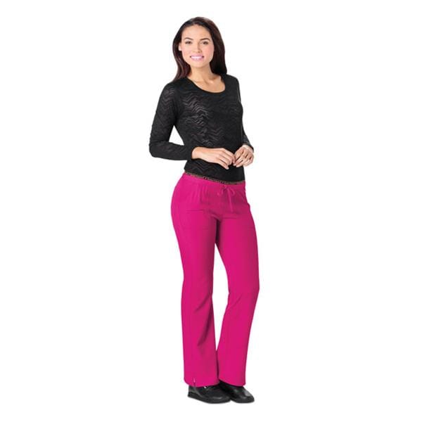 HeartSoul Scrub Pant 4 Pockets Small Wine Womens Ea