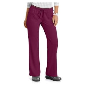 HeartSoul Scrub Pant 4 Pockets Large Wine Womens Ea