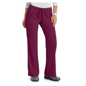 HeartSoul Scrub Pant 4 Pockets Small Wine Womens Ea