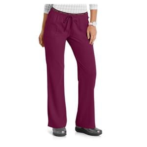 HeartSoul Scrub Pant 4 Pockets X-Small Wine Womens Ea