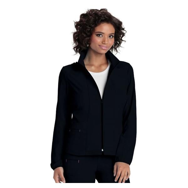 HeartSoul Warm-Up Jacket Long Set-In Sleeves X-Large Black Womens Ea