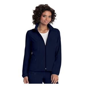 HeartSoul Warm-Up Jacket Long Set-In Sleeves 2X Large Navy Womens Ea