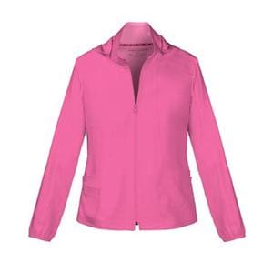 HeartSoul Warm-Up Jacket Long Set-In Sleeves Large Pink Womens Ea