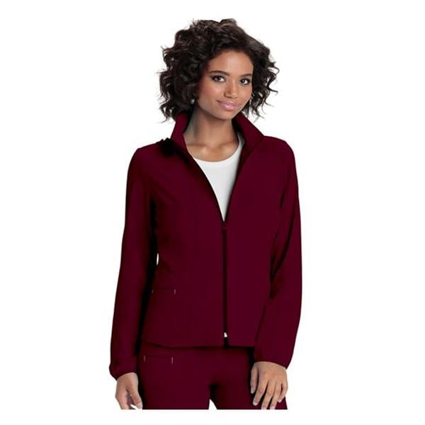 HeartSoul Warm-Up Jacket Long Set-In Sleeves 3X Large Wine Womens Ea