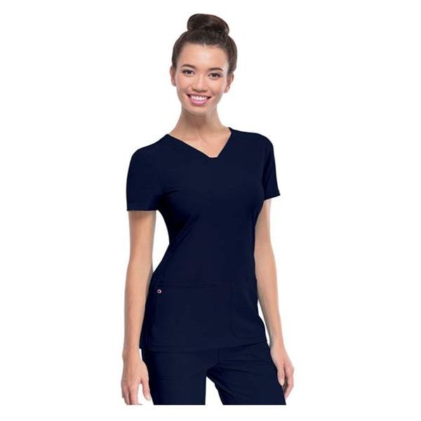 HeartSoul Scrub Shirt V-Neck 3X Large Navy Womens Ea