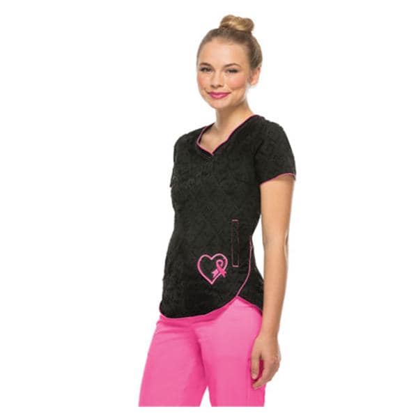 HeartSoul Scrub Top X-Large Black Womens Ea