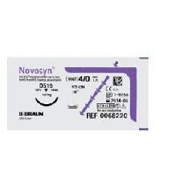 Novosyn Suture 4-0 27" Polymer Plyglycolic-Lactic Acid Braid DSMP19 Undyed 36/Bx