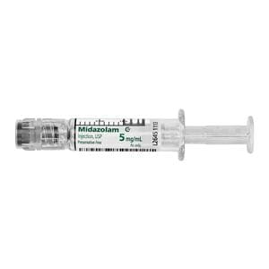 Midazolam Injection 5mg/mL Simplist Prefilled Syringe 1mL 24/Pk