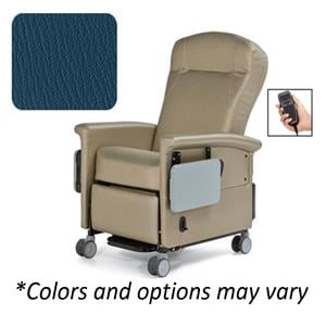 Ascent II Power Recliner 500lb Capacity Colonial Blue Ea