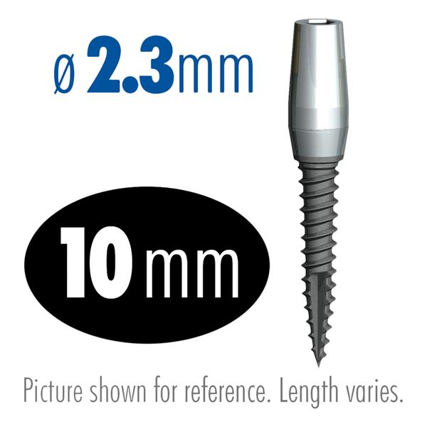 miniMARK Prepable Dental Implant 10 mm 2.3 mm Ea