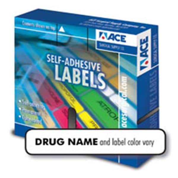 Label Atropine 1/4" x 1-1/4" Green 700/Rl