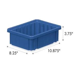 Divider Box Blue Heavy Duty Polyurethane 10-7/8x8-1/4x3-3/4" Ea