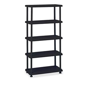 Iceberg 5-Shelf Open Storage System 74 in x 36 in x 18 in Black Ea