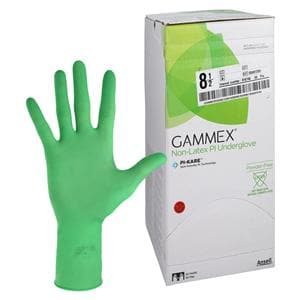 Gammex Synthetic Polyisoprene Surgical Gloves 8.5 Green, 4 BX/CA