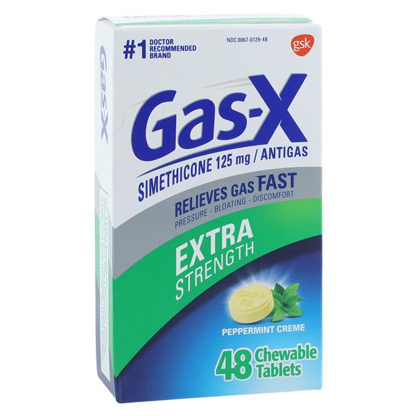 Gas-X Chewable Tablets Peppermint 48/Bt, 24 BT/CA