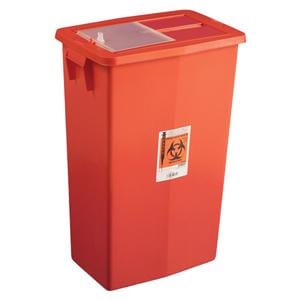 SharpSafety Sharps Container 18gal Red 12.75x18.25x26" Adj Ld Plstc Ea, 5 EA/CA