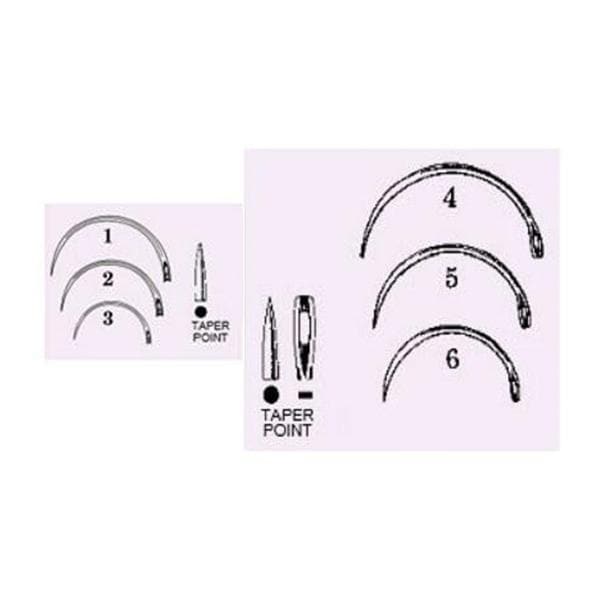 Surgical Needle 5mm 1/2 Circle Needle Stainless Steel Mayo Catgut 20/Pk