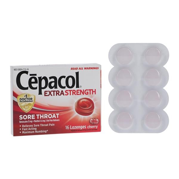 Cepacol Lozenges 15/3.6mg Extra Strength 16/Pk, 24 PK/CA